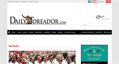 Desktop Screenshot of dailytoreador.com