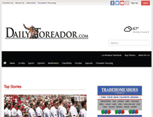 Tablet Screenshot of dailytoreador.com